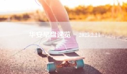 华安早盘速览    2025.2.21